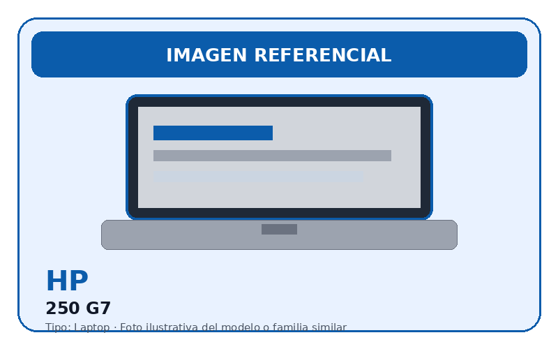 Foto referencial 250 G7