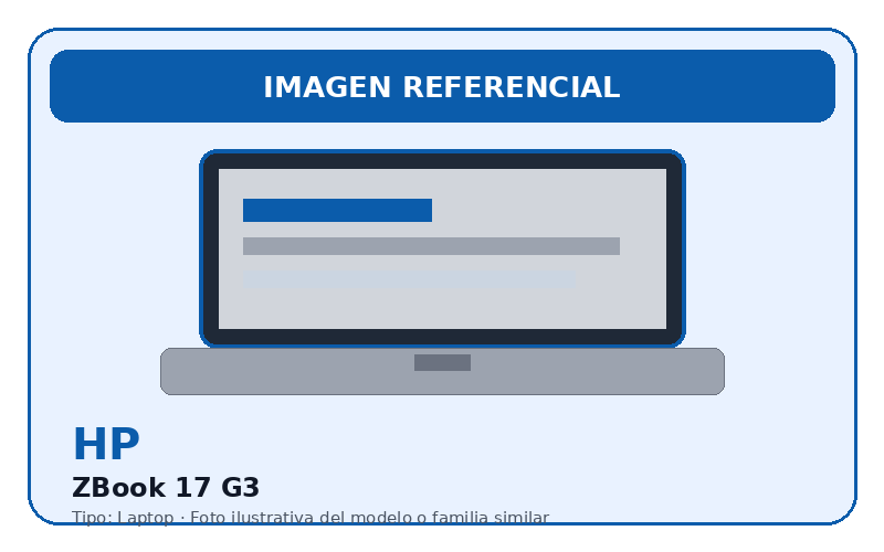 Foto referencial ZBook 17 G3