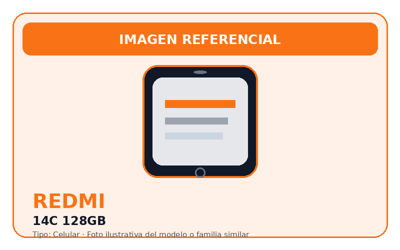 Foto referencial 14C 128GB